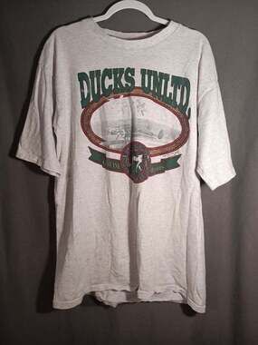 Vintage 90s Ducks Unlimited Shirt Men's Large White Ducks 1991 Made In USA